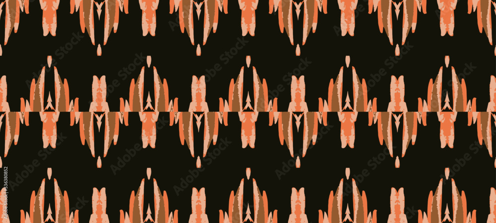 Vector Ethnic Ikat Boho Rug. Brown Abstract Ornament. Scarf Bohemian Trendy. Orange Tapestry. Brown Graphic Design. African Mosaic. Hippie Geometric. Vector Ethnic Ikat Boho Rug. Brown Abstract Ornament. Scarf Bohemian Trendy. Orange Tapestry. Brown Graphic Design. African Mosaic. Hippie Geometric.