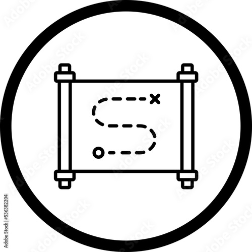 Treasure Map Icon Style