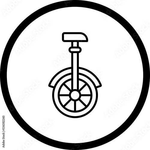 Monocycle Icon Style