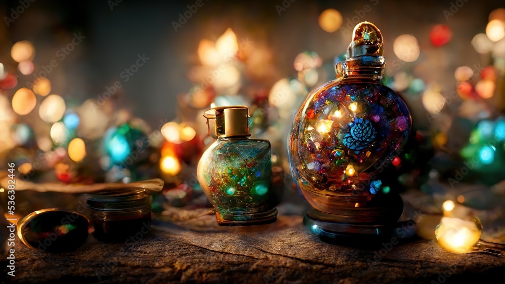 Magical festive new year christmas decoration background. Magical festive new year christmas decoration background.