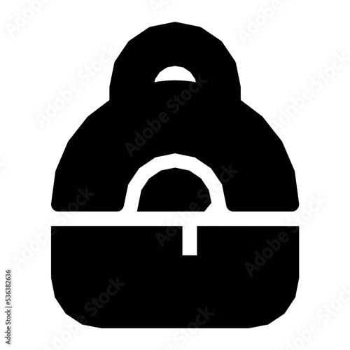 Backpack Flat Vector Icon