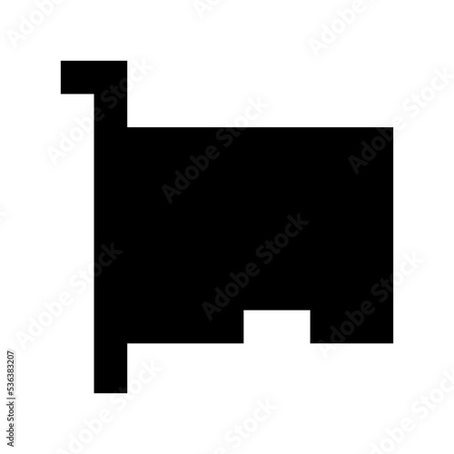 Lan Card Flat Vector Icon
