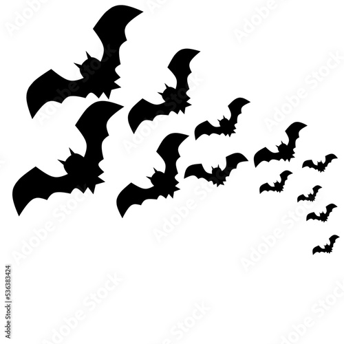 Flying bats, Halloween flying bats