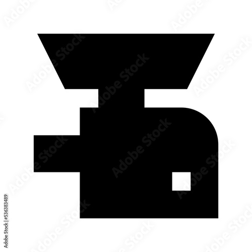 Mincer Machine Flat Vector Icon