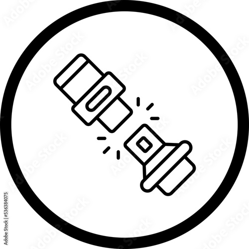 Seat Belt Icon Style