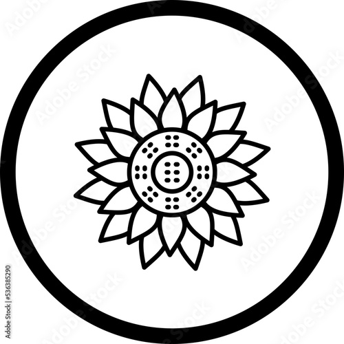 Sunflower Icon Style