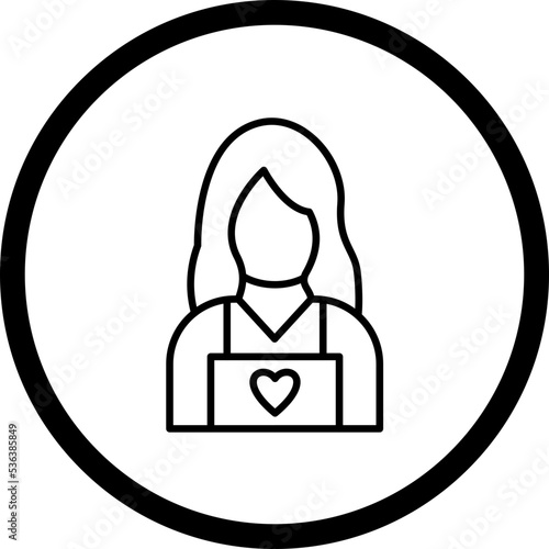 Child Caretaker Icon Style