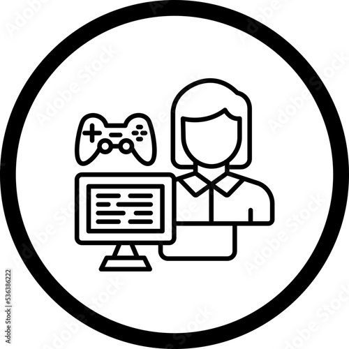 Game Modder Female Icon Style