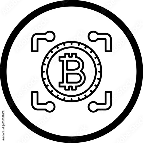 Cryptocurrency Icon Style