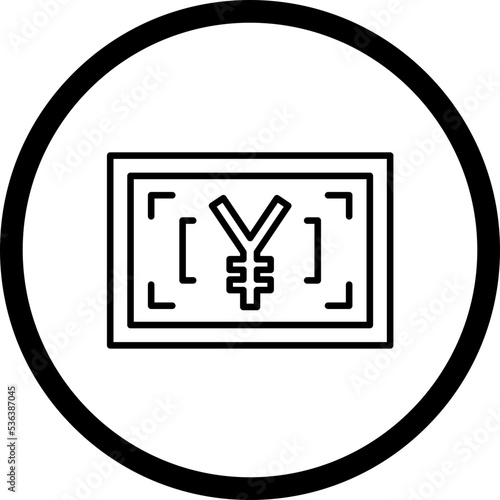 Japanese Yen Icon Style