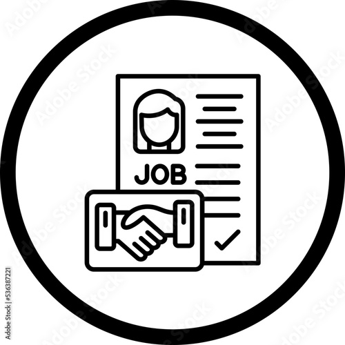 Employment Contract Icon Style