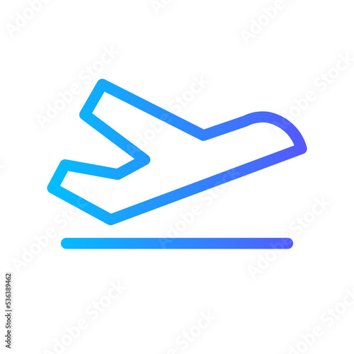 takeoff gradient icon