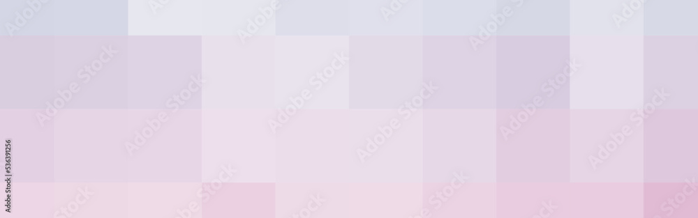 Abstract blue and pink gradient square mosaic banner background. Vector illustration.