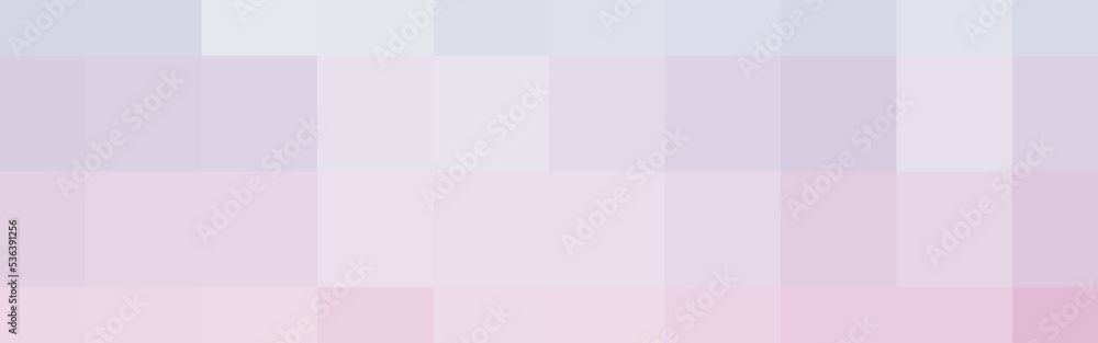 Fototapeta premium Abstract blue and pink gradient square mosaic banner background. Vector illustration.