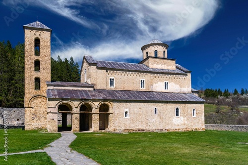 Sopocani Monastery in Serbia photo