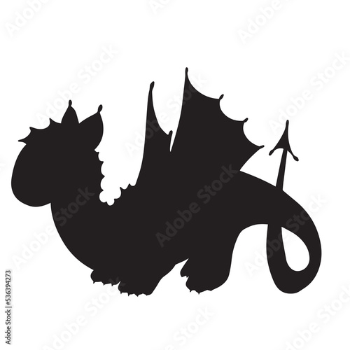 Dinosaur silhouette. Dinosaurs and Jurassic dino monsters icons. Vector silhouette of triceratops or T-rex, brontosaurus and stegosaurus, ceratosaurus and parasaurolophus reptile