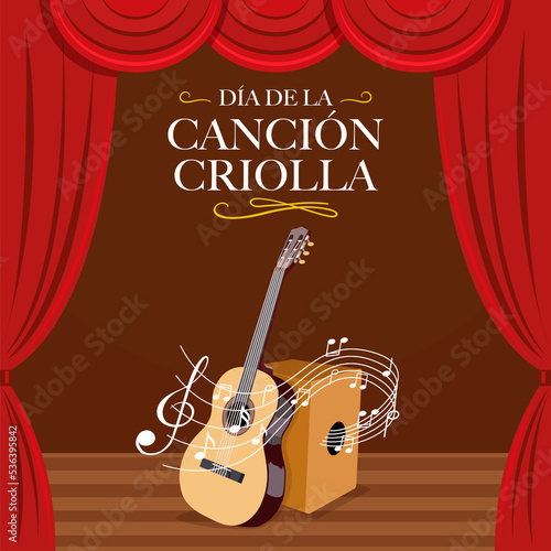 Photos Ilustración por el Día de la Canción Criolla