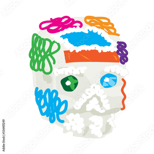 Calavera de azúcar del día de muertos
