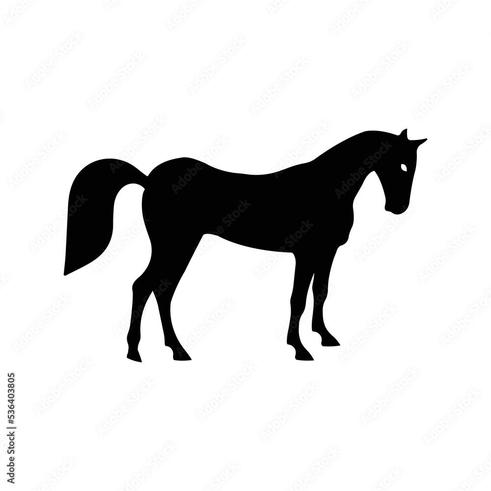 Animals mammal riding horse icon | Black Vector illustration |