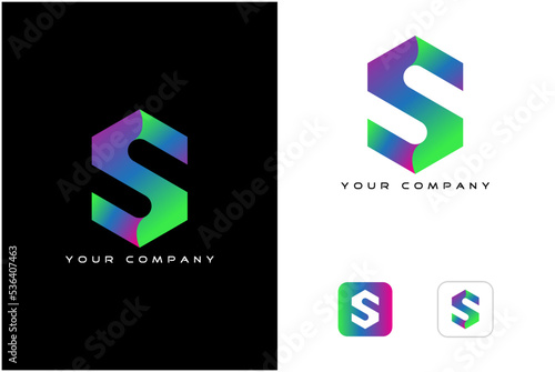 creative S logo icon design