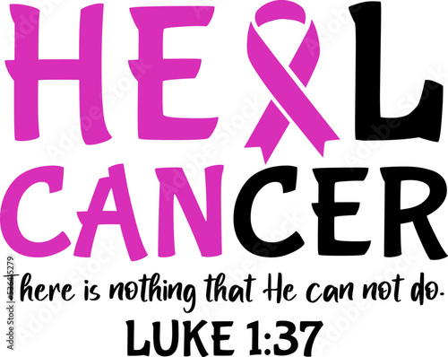 heal cancer there is nothing that he cannot do vector, healthcare icon - Strong woman