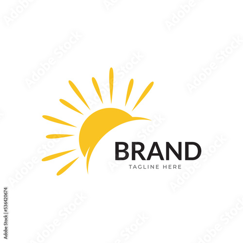 Sun Vector illustration Icon Logo Template design.