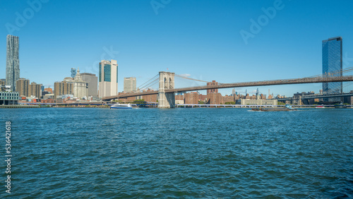 East River and Brooklyn Bridge