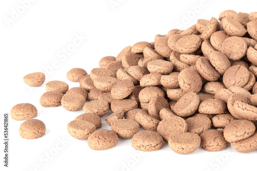 Pile of ginger nuts. Dutch candy for Sinterklaas event in december