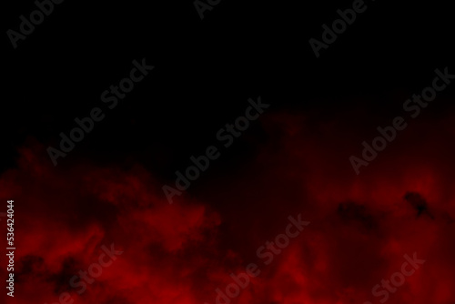 Dark red smoke cloudy background. Blurred photo of dark red sky. Photo can be used for the concept of Halloween and galaxy space background. 