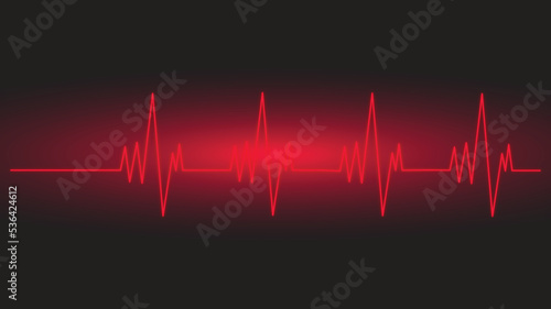 heartbeat on the monitor. heartbeat plus line. Gangrenous pulpitis disease. Gangrenous pulpitis logo on a dark background. Heartbeat line as a symbol. Gangrenous pulpitis disease. Gangrenous pulpitis photo