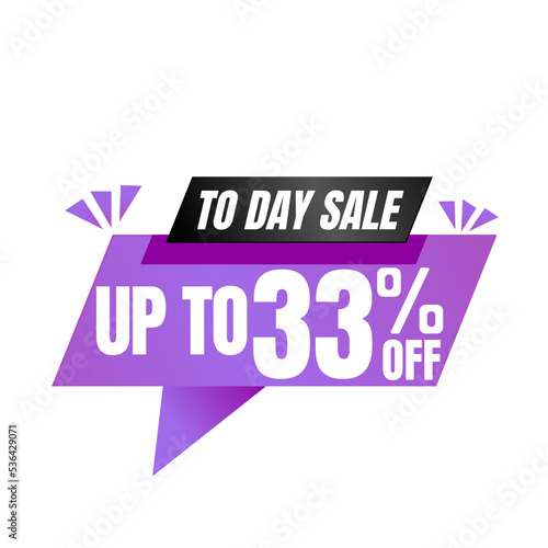 33% off sale balloon. Purple and black vector illustration . sale label design, Thirty three  © VECTOR _GOMES