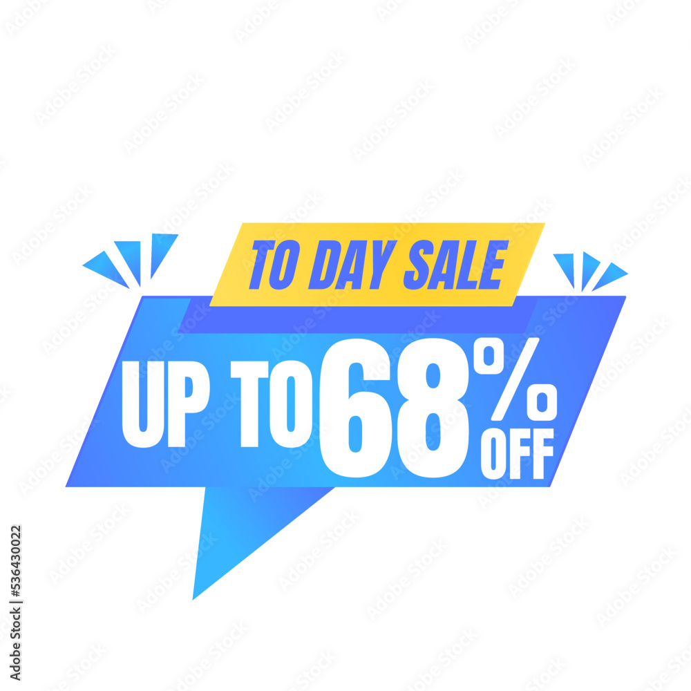 68% off sale balloon. Blue and yellow vector illustration . sale label design, Sixty-eight 68% off sale balloon. Blue and yellow vector illustration . sale label design, Sixty-eight