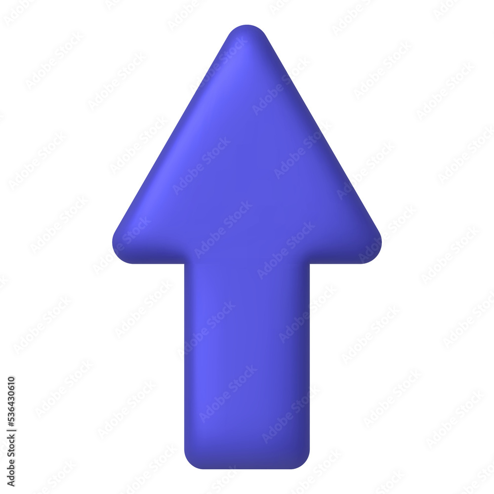 Purple arrow. 3d realistic design element. Purple arrow. 3d realistic design element.