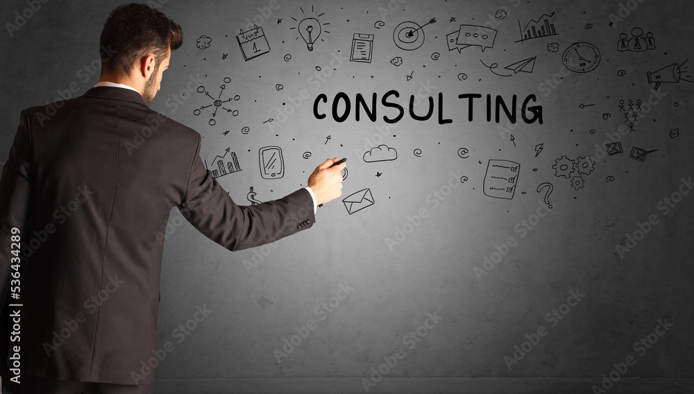 businessman drawing a creative idea sketch businessman drawing a creative idea sketch
