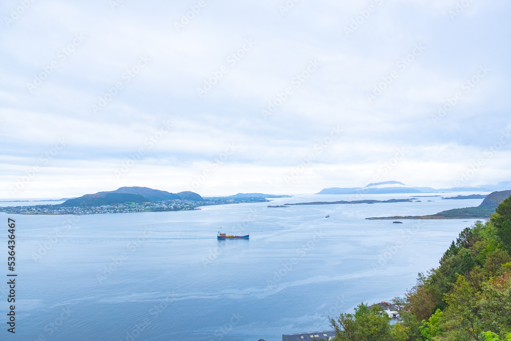 Wonderful View from Moutnian in Ålesund, Norway