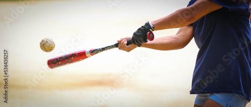 Close-up of Baseball Equipment including baseball bat and batting glove at park in Central Florida