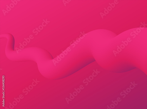 3d Fluid pink heart background