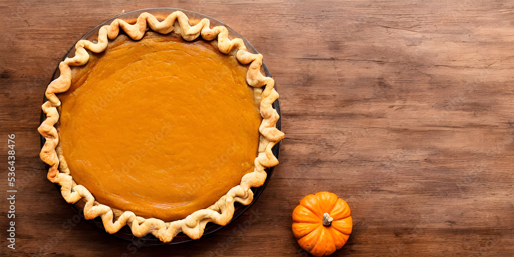 Pumpkin pie on wooden background Pumpkin pie on wooden background