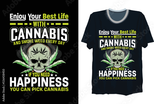 Marijuana, Cannabis, Weed Leaf Pattern Design Shirt. New Trendy Retro,Vintage And Color Full Design T Shirt photo