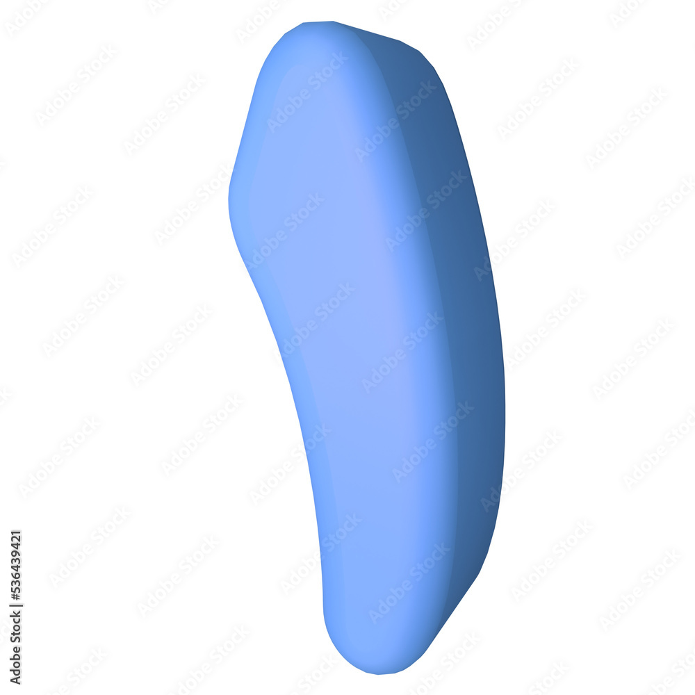 3D Render of arabic cblue numerals 3D Render of arabic cblue numerals