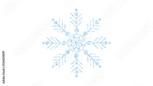 PNG snowflake on a transparent background  shiny bright blue flake  winter sale  Christmas and new year design element