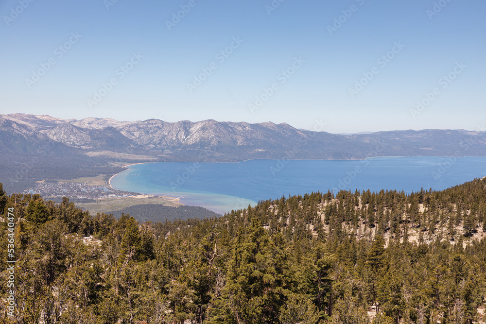 Overlooking the beautiful Lake Tahoe Overlooking the beautiful Lake Tahoe