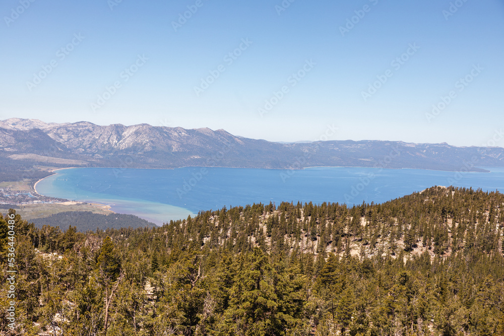 Overlooking the beautiful Lake Tahoe Overlooking the beautiful Lake Tahoe