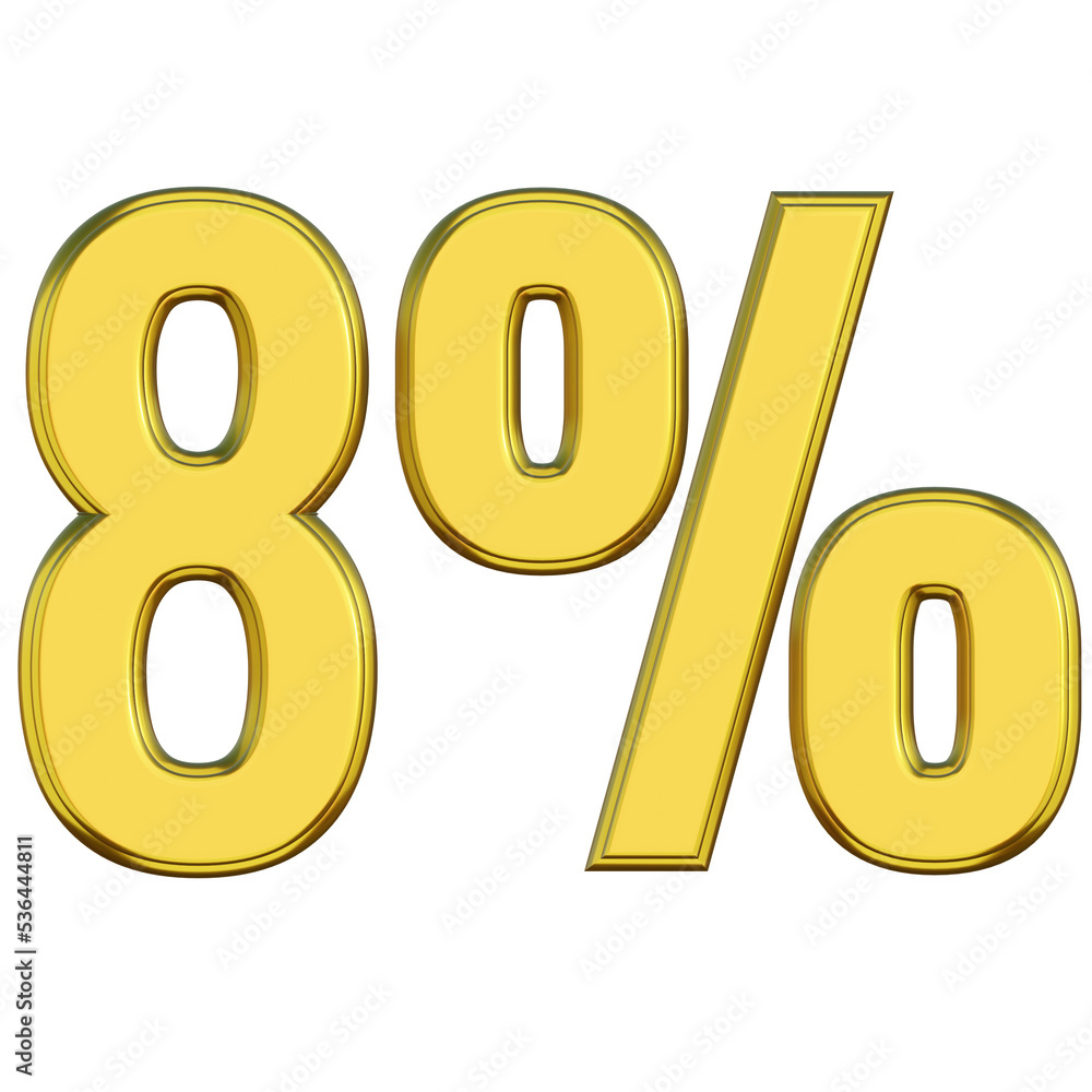 Eight percent gold number