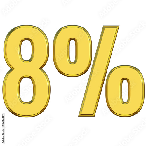 Eight percent gold number