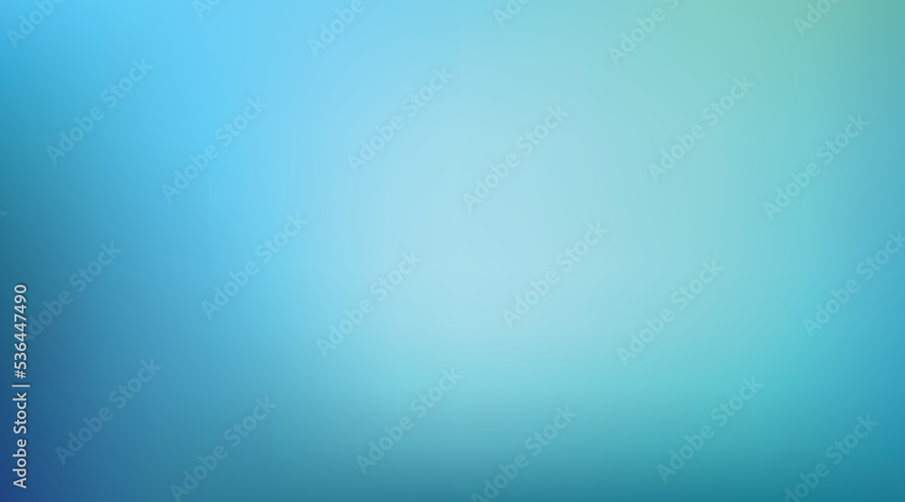 Blue and green gradient blur background. Vector light turquoise color. Abstract teal illustration design for ocean and aqua concept. EPS 10.