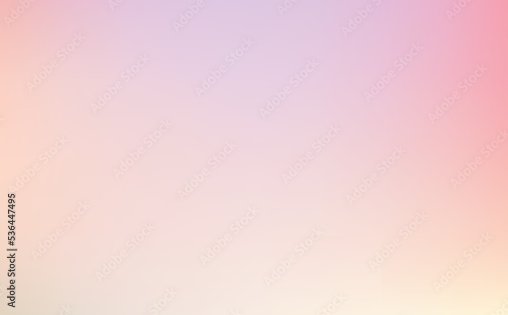 Light soft pink pastel gradient background. Vector pale, magenta, yellow, texture color. Abstract retro illustration design for web and print. EPS 10.