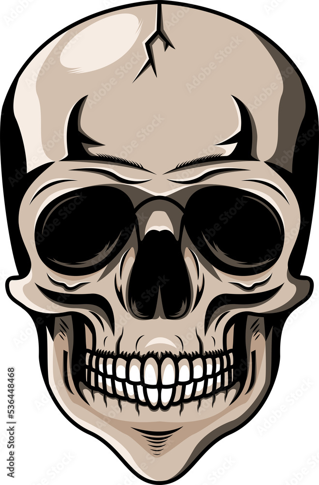 Fototapeta premium Skull head mascot