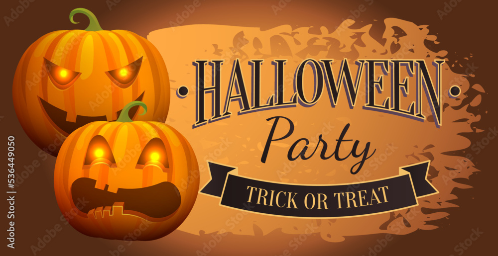 Hallowen party, trick or treat lettering, decorated greeting. Handwritten modern inscription. For autumn holiday design, invitation, banner, poster. Creative style of postcard with halloween symbols Hallowen party, trick or treat lettering, decorated greeting. Handwritten modern inscription. For autumn holiday design, invitation, banner, poster. Creative style of postcard with halloween symbols