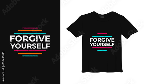 inspirational typography t-shirt design template